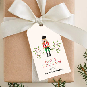 Hartenkraker Prettige feestdagen Gift Labels Cadeaulabel