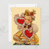 hartenliefje feestdagenkaart (Voorkant / Achterkant)