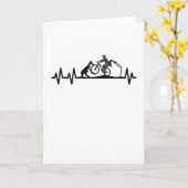 Hartenlijst met gebergte kaart (Gele Bloem)