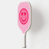 Hartenogen Gelukkig Gezicht Pickleball Paddle (Links)