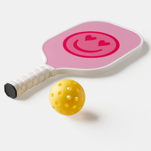 Hartenogen Gelukkig Gezicht Pickleball Paddle (Laag 2)