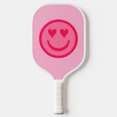 Hartenogen Gelukkig Gezicht Pickleball Paddle (Voorkant)