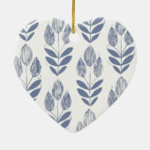 Hartenornament - Tulpen uit Amsterdam Keramisch Ornament (Achterkant)