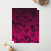 Hartenpatroon 18 notitiekaartje (Voorkant / Achterkant in situ)