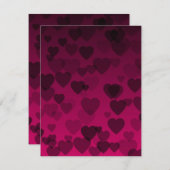 Hartenpatroon 18 notitiekaartje (Voorkant / Achterkant)