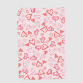 Hartenpatroon 23 golfhanddoek (Voorkant)