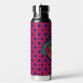 Hartenpatroon badhanddoek waterfles (Rechts)