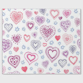 Hartenpatroon Cadeaupapier (Vlak)