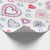 Hartenpatroon Cadeaupapier (Hoek)