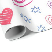 Hartenpatroon Cadeaupapier (Rol Hoek)