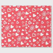 Hartenpatroon Cadeaupapier (Vlak)
