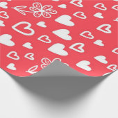 Hartenpatroon Cadeaupapier (Hoek)