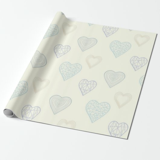 Hartenpatroon Cadeaupapier (Uitgerold)
