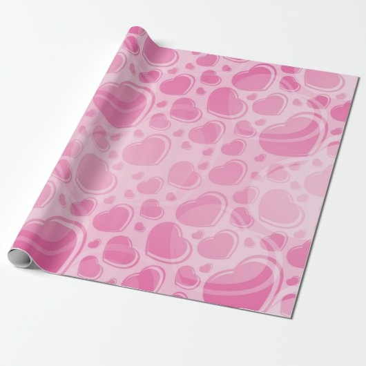 Hartenpatroon Cadeaupapier (Uitgerold)