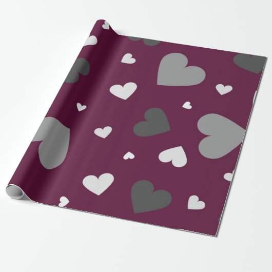 Hartenpatroon Cadeaupapier (Uitgerold)