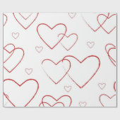 Hartenpatroon Cadeaupapier (Vlak)