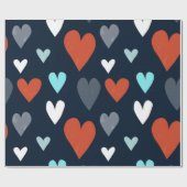 Hartenpatroon Cadeaupapier (Vlak)