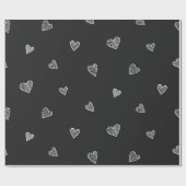 Hartenpatroon Cadeaupapier (Vlak)