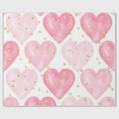 Hartenpatroon Cadeaupapier (Vlak)