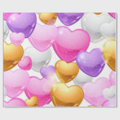 Hartenpatroon Cadeaupapier (Vlak)