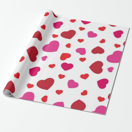 Hartenpatroon Cadeaupapier (Uitgerold)