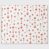 Hartenpatroon Cadeaupapier (Vlak)