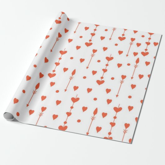 Hartenpatroon Cadeaupapier (Uitgerold)