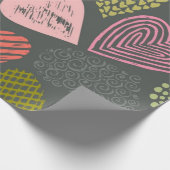 Hartenpatroon Cadeaupapier (Hoek)