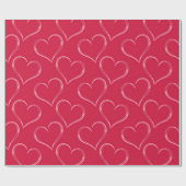 Hartenpatroon Cadeaupapier (Vlak)