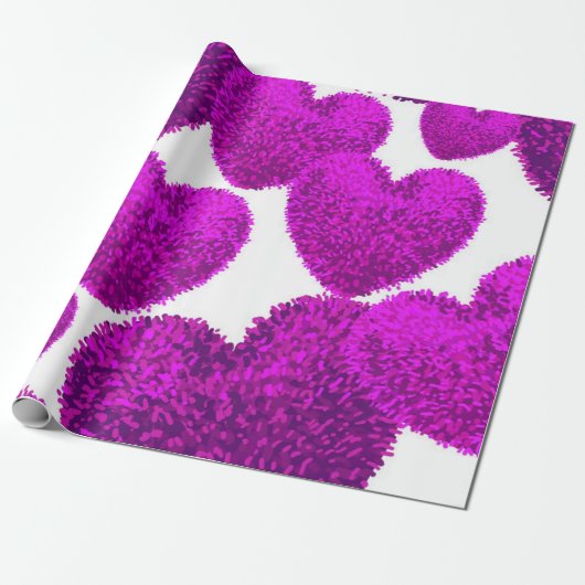 Hartenpatroon Cadeaupapier (Uitgerold)