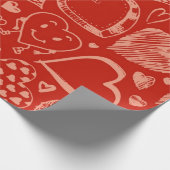 Hartenpatroon Cadeaupapier (Hoek)