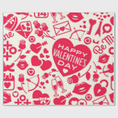 Hartenpatroon Cadeaupapier (Vlak)