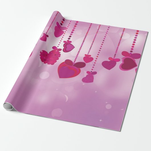 Hartenpatroon Cadeaupapier (Uitgerold)