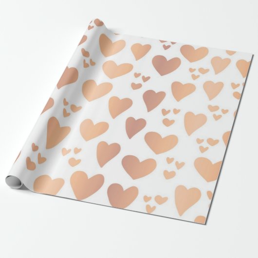 Hartenpatroon Cadeaupapier (Uitgerold)