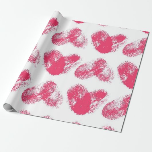 Hartenpatroon Cadeaupapier (Uitgerold)