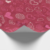 Hartenpatroon Cadeaupapier (Hoek)