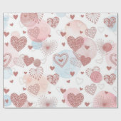 Hartenpatroon Cadeaupapier (Vlak)