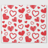 Hartenpatroon Cadeaupapier (Vlak)