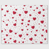 Hartenpatroon Cadeaupapier (Vlak)