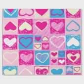 Hartenpatroon Cadeaupapier (Vlak)