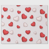 Hartenpatroon Cadeaupapier (Vlak)