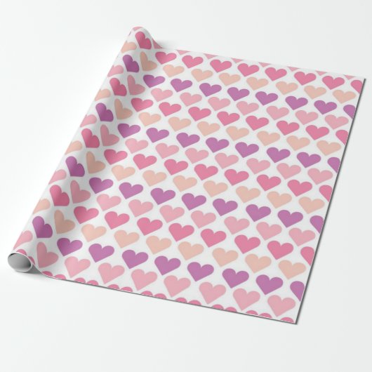 Hartenpatroon Cadeaupapier (Uitgerold)