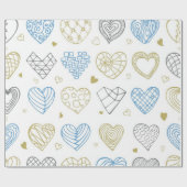 Hartenpatroon Cadeaupapier (Vlak)