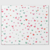 Hartenpatroon Cadeaupapier (Vlak)