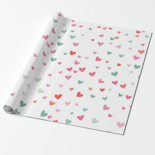 Hartenpatroon Cadeaupapier (Uitgerold)