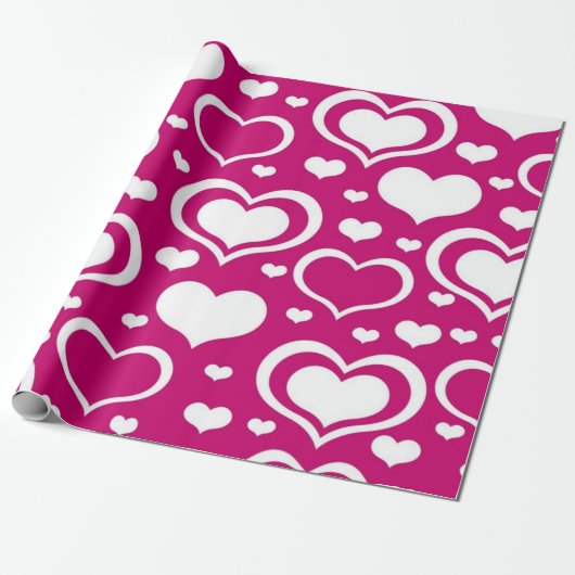 Hartenpatroon Cadeaupapier (Uitgerold)