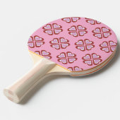 Hartenpatroon Tafeltennisbatje (Voorkant Gekanteld)