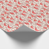 Hartenpatroon voor Valentijnsdag Cadeaupapier (Hoek)