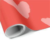 Hartenpatroon Zoete Liefde Rode Ambachtelijke Pret Cadeaupapier (Rol Hoek)