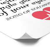 Hartenslaan Snellere Romantische Bijbel Verse Quot Poster (Hoek)